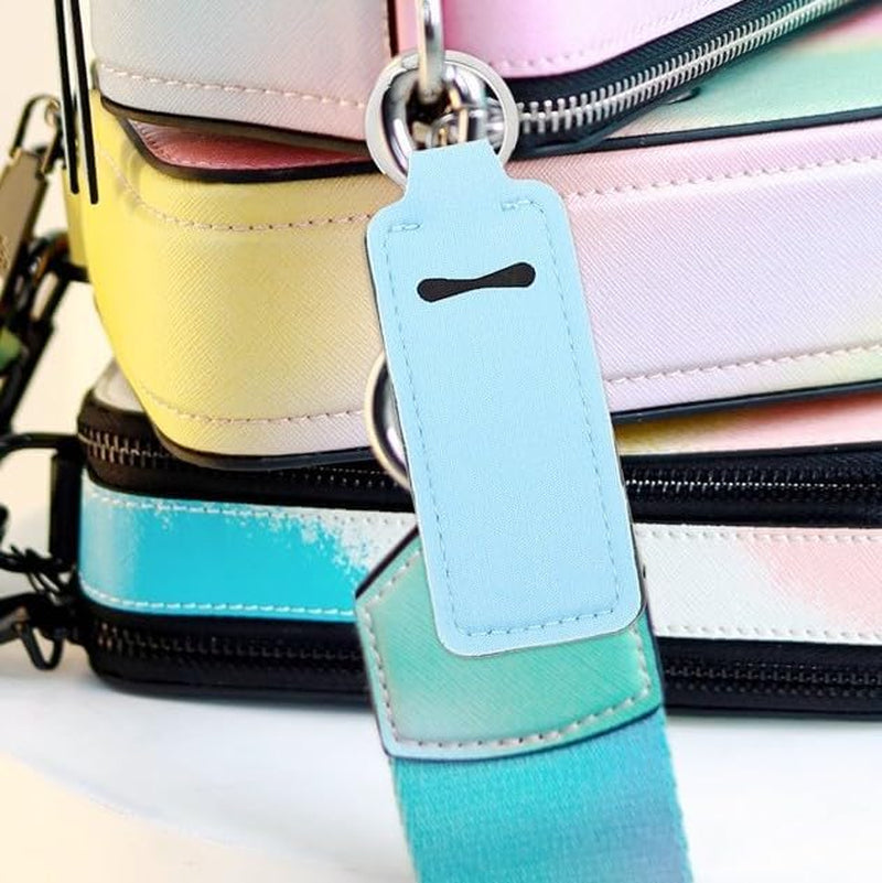 3Pcs Colorful Chapstick Holder,Chapstick Holder Key Chain,Portable Lipstick Holder with Metal Ring Lip Balm,Lightweight Chapstick Holder Keychain for Lipstick Lip Balm,Beauty and Personal Care,Makeup