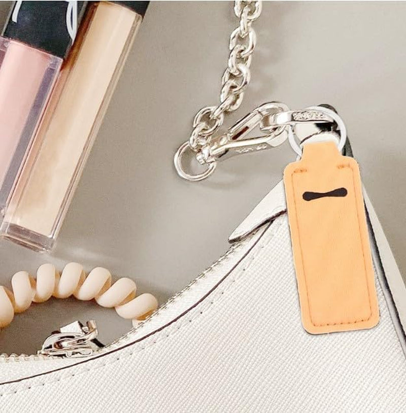 3Pcs Colorful Chapstick Holder,Chapstick Holder Key Chain,Portable Lipstick Holder with Metal Ring Lip Balm,Lightweight Chapstick Holder Keychain for Lipstick Lip Balm,Beauty and Personal Care,Makeup